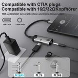 1 x RAW Customer Returns USB C to Jack Headphones Charging Adapter - 2 in 1 Type C to 3.5mm Aux Adapter-PD 60W Fast Charging USBC to Audio Adapter for Samsung Galaxy S23 S22 S21 S20 A53 A33 Google Pixel - RRP €15.07