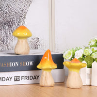 1 x Brand New XYQXYQ Beautiful Ceramic Mushroom Statue Decorated with Colorful Mushroom Garden Home Decoration Yard Outdoor Decoration D  - RRP €20.4