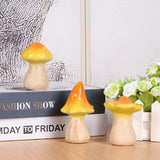 1 x Brand New XYQXYQ Cute Ceramic Mushroom Statue Decorated with Colorful Mushrooms, Home Decor, Yard, Outdoor Decor D  - RRP €19.2