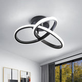 1 x RAW Customer Returns Goeco LED ceiling lamp ceiling light, ceiling lamp black 22W 2500LM, corridor ceiling light 6500K cool white light, for living room bedroom balcony, diameter 26cm - RRP €29.12