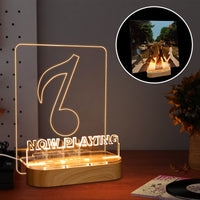 1 x RAW Customer Returns YuanDian Record Stand, Wooden Record Stand, Acrylic Holder for Vinyl Album Display and Storage with Warm White Lights, LED Display Storage Box with USB Powered. - RRP €33.59