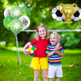 13 x Brand New HXJFGDM 43 pieces football decoration birthday children, football birthday decoration, trophy football balloon for boys football fan birthday party, football cake decoration party accessories with Happy Birthday banner - RRP €113.75