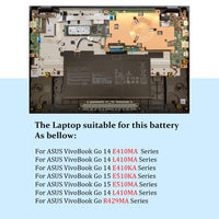 1 x RAW Customer Returns BLESYS B31N1912 C31N1912 Battery for ASUS Vivobook 14 E410MA L410MA E410KA E510KA E510MA R429MA Series Laptop 0B200-03680000 0B200-03680200 - RRP €53.99