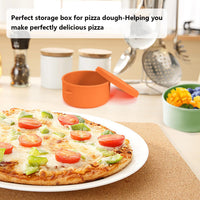 1 x RAW Customer Returns HOTOOLME Pizza Ball Box with Lid Set of 4 Pizza Box Made of Non-Stick Silicone Pizza Dough Box Fermenting and Processing Fermentation Box for Pizza Dough Box Dough Ball Box Pizza Accessories - RRP €28.99