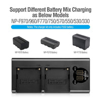 1 x RAW Customer Returns NP-F550 Replacement Battery 2 Pack and Smart LED Dual USB Charger for Sony NP-F550 and Sony CCD-RV100 CCD-RV200 SC5 SC9 TR1 TR940 Digital Cameras as CN-160 CN-216 CN-304 YN 300 VL600 LED Video - RRP €33.99