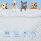 1 x RAW Customer Returns Rywell cooling blanket for dogs and cats, self-cooling dog mat Arc-Chill Q-Max 0.5, summer machine-washable pet blanket, dog mat protects bed and sofa -Gray -XL 150 200cm - RRP €39.01