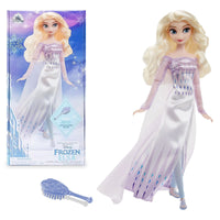 1 x RAW Customer Returns Disney Store Official Elsa the Snow Queen Doll for Children, Frozen 2, 29 cm, fully articulated doll with silver-colored hairbrush, suitable for ages 3 and up - RRP €19.87