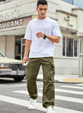 1 x RAW Customer Returns Meilicloth Men s Cargo Pants Baggy Cargo Pants Men Cotton Outdoor Pants Casual Pants Loose Sweatpants Sports Pants Long Loose Fit Pickle Green 38 - RRP €34.99