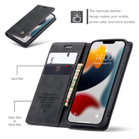 1 x Brand New Bigcousin Cell Phone Case Compatible with iPhone 13 Mini, Leather Flip Case Protective Case with Stand Function, Magnetic Closure, Card Slot - Coffee - RRP €21.6