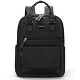 1 x RAW Customer Returns HOMIEE Backpack Women Large Elegant Waterproof Modern Black, Laptop Backpack Women Girls School Teenager 15.6 Inch - RRP €19.67