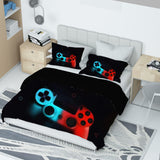 1 x Brand New PQCXXA Children s Gamepad Bed Linen, Video Game Controller Game Console Pattern Duvet Cover Gamer Bed Linen Microfibre Bed Linen for Boys with Zip and 2 Pillowcases 50 x 75 cm A2, 220 x 240 cm  - RRP €39.99