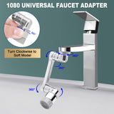 1 x RAW Customer Returns MLG Tools 1080 Universal Rotating Faucet Aerator with Swivel Robotic Arm - 2 Modes COPPER  - RRP €22.8