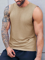 1 x RAW Customer Returns Tank Top Men s Sleeveless Muscle Shirts Gym Sports Undershirt Men T Shirt Men s Fitness Tank Tops Tee Top for Men Khaki 3XL - RRP €19.15