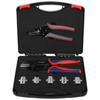 1 x RAW Customer Returns Dechengbao Quick Change Ratchet Crimp Tool Set for Insulated Terminals Heat Shrink Non-Insulated Battery Wire Terminals MC4 Solar Connectors Cable Ferrules 8pcs with - RRP €62.72