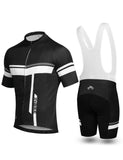 1 x RAW Customer Returns INBIKE cycling jersey men s short sleeve women s cycling clothing men s set short cycling jersey and brace cycling shorts with seat pad white, XL  - RRP €42.41