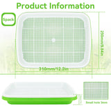 1 x RAW Customer Returns CHRI 5 pieces germination trays for sprouts Seed Sprouter Tray germination tray 31cm x 25cm cress cultivation trays germination tray germination box for growing mung beans alfalfa wheatgrass - RRP €18.14