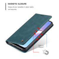 1 x Brand New JMstore case compatible with Samsung Galaxy A10S, leather flip protective case wallet cell phone case with credit card stand function blue  - RRP €21.6