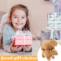 3 x Brand New Cutogain 20 cm Capybara plush toy, Capybara cuddly toy, simulation animal Capybara dolls, cute Capybara plushie, rodent plush toy cushion, great birthday gift for children - RRP €24.15