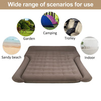 1 x RAW Customer Returns Vinteky air mattress, inflatable car mattress car bed with electric air pump, universal thicker automatic mattress for trunk SUV, camping travel outdoor, 180cm x 145cm, gray - RRP €47.39