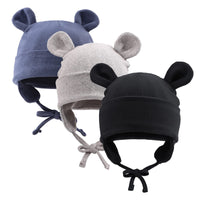 1 x RAW Customer Returns Pesaat Cotton First Hats 0-6 Months Baby Hat Newborn Girls Boys Baby Clothes Beanie Newborn Hat Summer, Spring, Winter Royal Blue Black Gray, 0-6 Months  - RRP €22.98