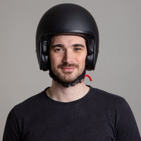 1 x RAW Customer Returns Westt jet helmet vintage retro motorcycle helmet men women role helmet, moped helmet, moped helmet Vespa helmet motorcycle pilot helmet half shell helmet chopper helmet with ECE DOT certification, black, M 57-58 cm  - RRP €59.95