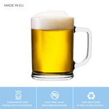 1 x RAW Customer Returns TREND FOR HOME Beer mug 0.5 liter set of 6 with handy handle glass mug 0.5 liter beer glass beer mug beer glasses 0.5 beer mug beer mug glass beer mugs mug transparent Ulf - RRP €35.28