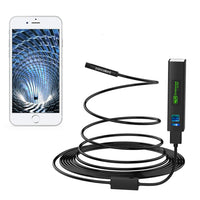 4 x RAW Customer Returns pancellent Endoscope Camera WiFi, Inspection Camera HD 1200P with LED Light Endoscope Camera 5m for Android iPhone Tablet PC 16.5FT, Included  - RRP €109.16