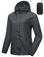 3 x Brand New Mapamyumco Women s Lightweight Packable Waterproof Rain Jacket with Hood Gray XL - RRP €149.97