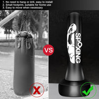 2 x RAW Customer Returns JUOIFIP Heavy Punching Bag for Adults, 175cm Freestanding Punching Bag with Stand, Suitable for Men s Training, MMA, Muay Thai, Fitness, Ideal Freestanding Inflatable Kickboxing Bag - RRP €79.32