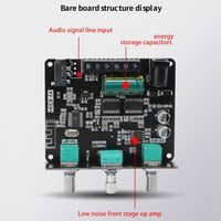 1 x RAW Customer Returns POOSR XY-E30H 2.1 Channel Bluetooth Audio Power Amplifier Board Module - and Bass Subwoofer App - RRP €18.34