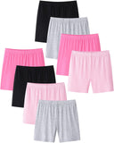 1 x RAW Customer Returns Adorel Girls Short Leggings Summer Thin Shorts Under Skirt Underpants Pack of 8 Multicolored 134 EU Manufacturer Size 140  - RRP €20.36