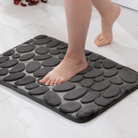 1 x RAW Customer Returns MIULEE Bath Mat Memory Foam Bathroom Rug Non-Slip Bath Mat Water Absorbent Bath Mat Quick Drying Washable Shower Mat for Bathroom 40 x 60 cm Dark Gray - RRP €16.63