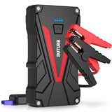 1 x RAW Customer Returns BuTure jump starter power bank 12800mAh 800A, 12V jump starter with LED flashlight and dual USB quick charge, for 6.0 l petrol or 5.0 l diesel - RRP €32.4