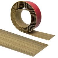 8 x Brand New Transition profile self-adhesive PVC transition rail Transition for floors Waterproof unperforated cover strip Maple color sample 4cm wide 1m long - RRP €70.96