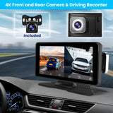 1 x RAW Customer Returns Hikity Wireless Carplay with 4k Dashcam, 6.86 inch Screen Android Auto Car Radio with Rear View Camera, Sat Nav, Bluetooth Handsfree, FM Transmitter, AUX, Airplay - RRP €90.74