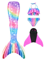 1 x RAW Customer Returns shepretty mermaid fin girls New Mermaid Tail Swimsuit for Adults and Children, M9-D-130 - RRP €43.36