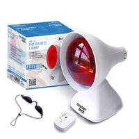 3 x RAW Customer Returns Overhead infrared lamp, thermal device for cooling and muscular tension, 3 tilt levels, timer and eye protection included Model WE122 - RRP €88.95