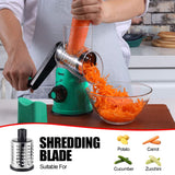 1 x RAW Customer Returns Cheese Grater, Vegetable Grater with 3 Drum Blades, Drum Grater Faster and Easy Cutting, Vegetable Cutter Ideal for Cheese, Cucumbers, Carrots, Nuts etc. - RRP €37.19