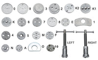 1 x RAW Customer Returns FreeTec 22 pcs. Universal brake piston rewinder set brake caliper piston wind back tool kit brake repair tool brake piston - RRP €27.35