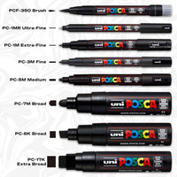 11 x RAW Customer Returns Uni-Posca - Marker, Model PC-1M. Extra fine tip, Pack of 12 imported from Japan  - RRP €350.68