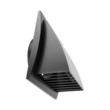 1 x RAW Customer Returns 15 cm 190x190mm exhaust hood ventilation with rain cover black anthracite indoor and outdoor ventilation cover HVAC exhaust duct cover inch exhaust cap 150 mm, anthracite  - RRP €24.95