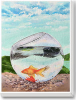 10 x Brand New HIQEEYOUNG DIY Painting by Numbers Adult Animals Craft Gift for Home Wall Deco 40 x 50 cm Frameless Goldfish in Water - RRP €204.0