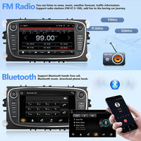 1 x RAW Customer Returns 2 64G Android 13 Car Radio for Ford Focus II Mondeo 9 S-Max C-Max Kuga 2008-2011 with Carplay Android Auto, 7 inch Touchscreen Radio with Bluetooth FM RDS HiFi WiFi GPS AHD Rear View Camera MIC - RRP €197.28