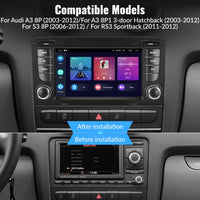 1 x RAW Customer Returns 2 32G Android 11 Car Stereo for Audi A3 S3 RS3 8P 8V with Carplay Android Auto, 7 Inch HD Touchscreen Car Radio with GPS WiFi HiFi Bluetooth FM RDS Rear View Camera - RRP €228.07