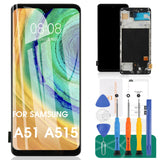 1 x RAW Customer Returns OLED for Samsung Galaxy A51 4G LCD Screen Replacement for Samsung A51 LCD Display A515 Touch Digitizer Repair Kit with Frame Support Figerprint, Smaller Display Area  - RRP €36.26