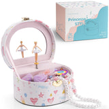 1 x RAW Customer Returns Vlando music box jewelry box girls with ballerina, portable jewelry box jewelry box for children, jewelry organizer with mirror, toy for children 3-10 years, birthday gift - RRP €20.4