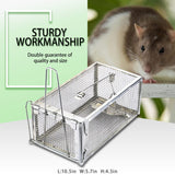 1 x RAW Customer Returns FORMIZON Live Trap Mouse Trap, Pack of 2 Rat Traps, Premium Rat Trap, Reusable Animal Trap Cage with Sensitive Trigger for Indoor and Outdoor Use Simple 2 Pieces  - RRP €31.99