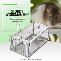 1 x RAW Customer Returns FORMIZON Live Trap Mouse Trap, 2 Pack Rat Trap, Premium Rat Trap, Reusable, Animal Trap Cage with Sensitive Trigger for Indoor Outdoor Simple 2 Pcs  - RRP €32.26