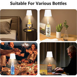 1 x RAW Customer Returns Shengruili Bottle Lamp, Rechargeable Wireless LED Wine Bottle Lamp, Cordless Table Lamp, Rechargeable LED Table Lamp, for Indoor, Outdoor, Bars, Restaurants - RRP €25.19