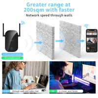 1 x RAW Customer Returns WJOY WLAN repeater, WLAN amplifier-1200Mbit s 5G 2.4GHz dual-band WiFi extender, 360 no dead-end coverage, Ethernet port, router AP repeater mode for any WiFi device - RRP €30.49